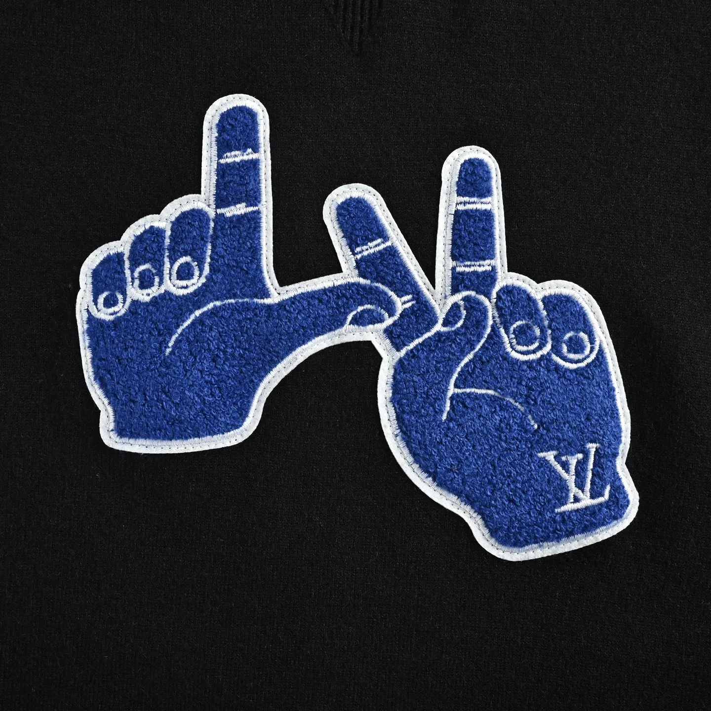 Louis Vuitton/Louis Vuitton gesture embroidered knitted sweater